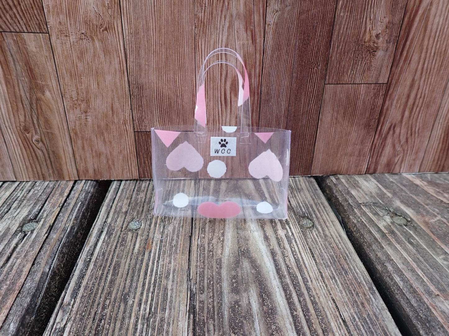 Smart doll clear heart purse
