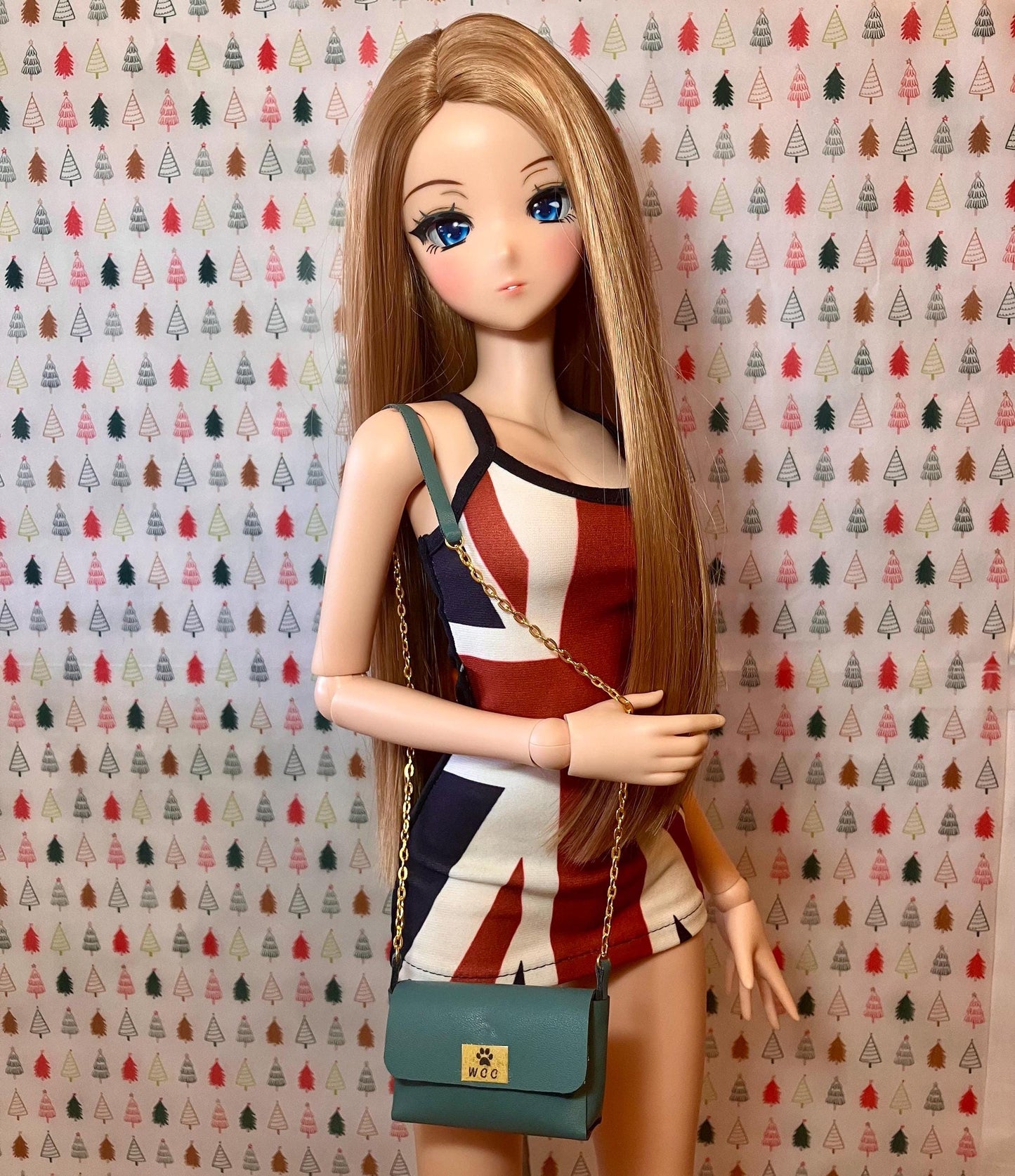 Smart doll purse sage green