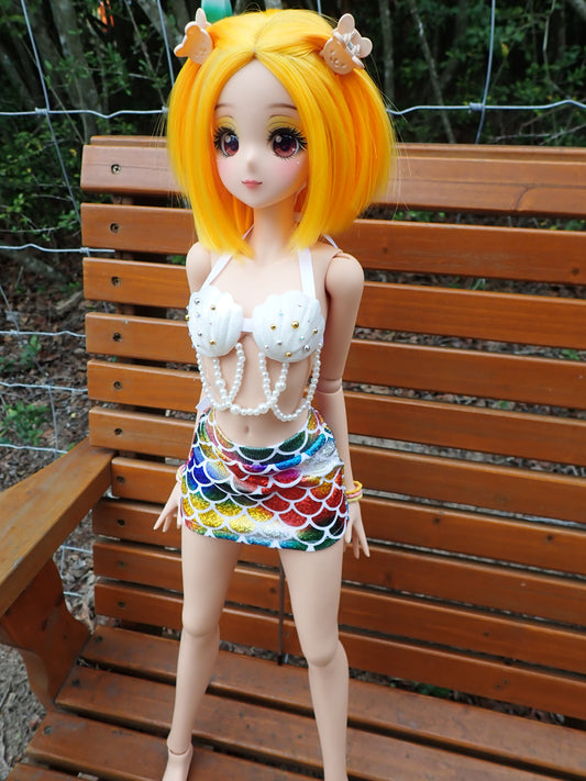Smart doll mermaid outfit- Rainbow sparkle (Classic)