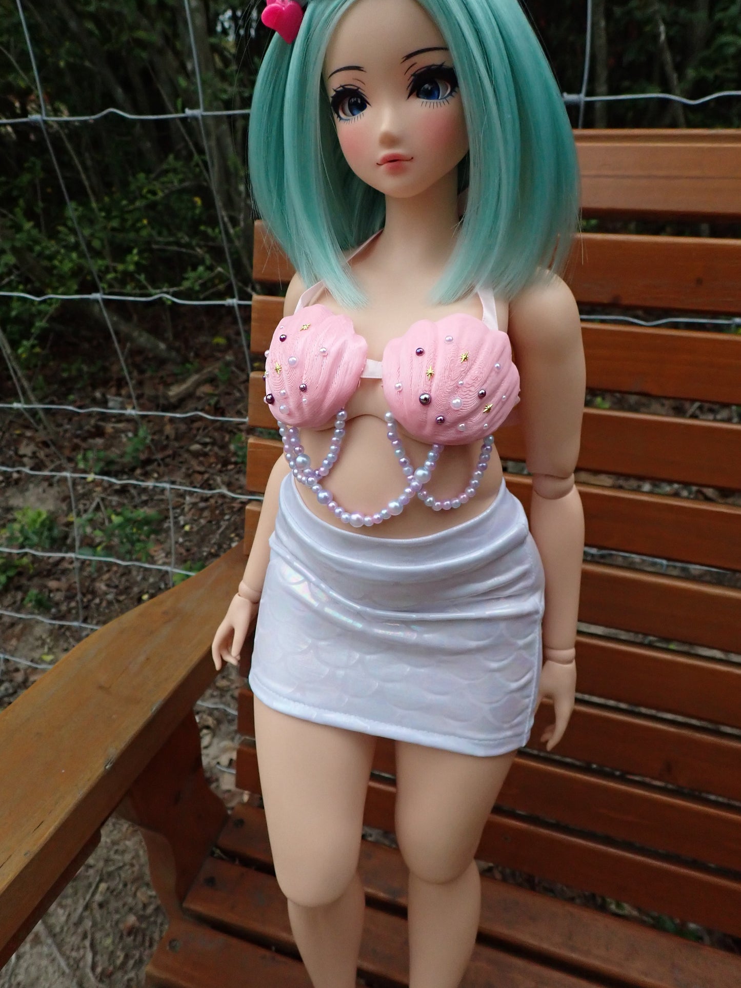 Smart doll mermaid outfit- Pink Opal (Pear)