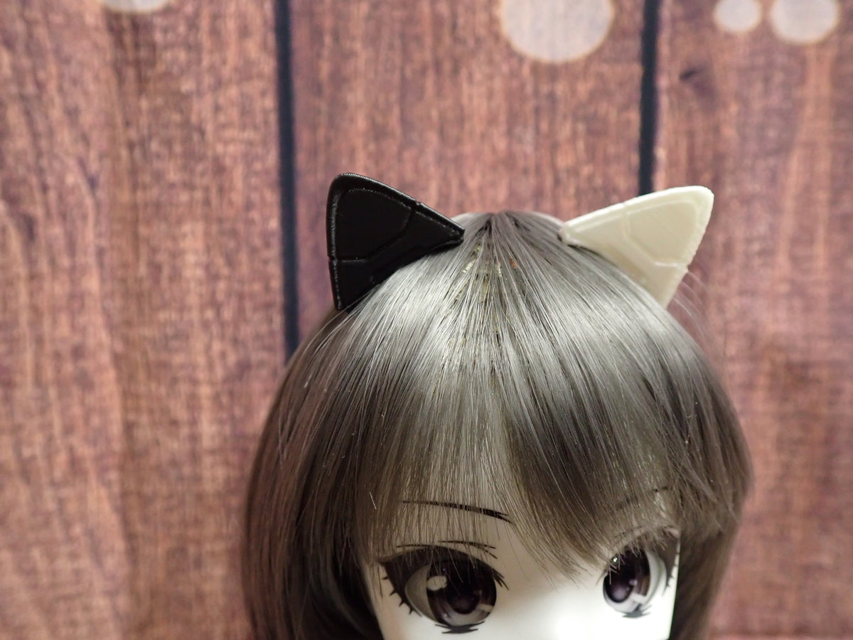 Smart doll Cyber Cat Ears (Black and White)