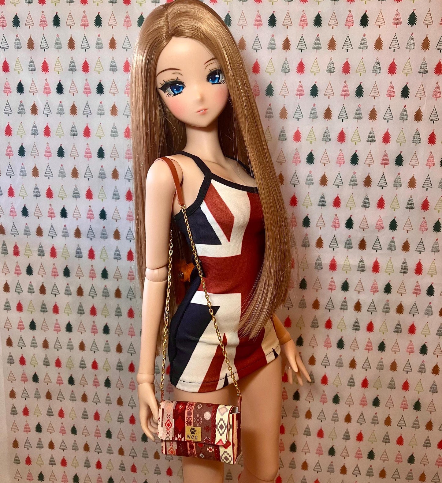 Smart doll purse brown southwestern style