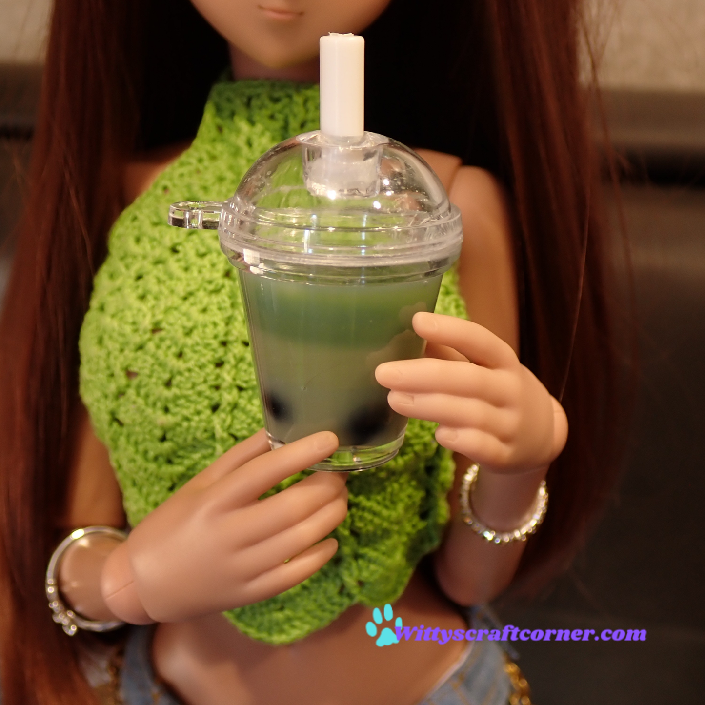 Smart doll Drink Green Honeydew boba