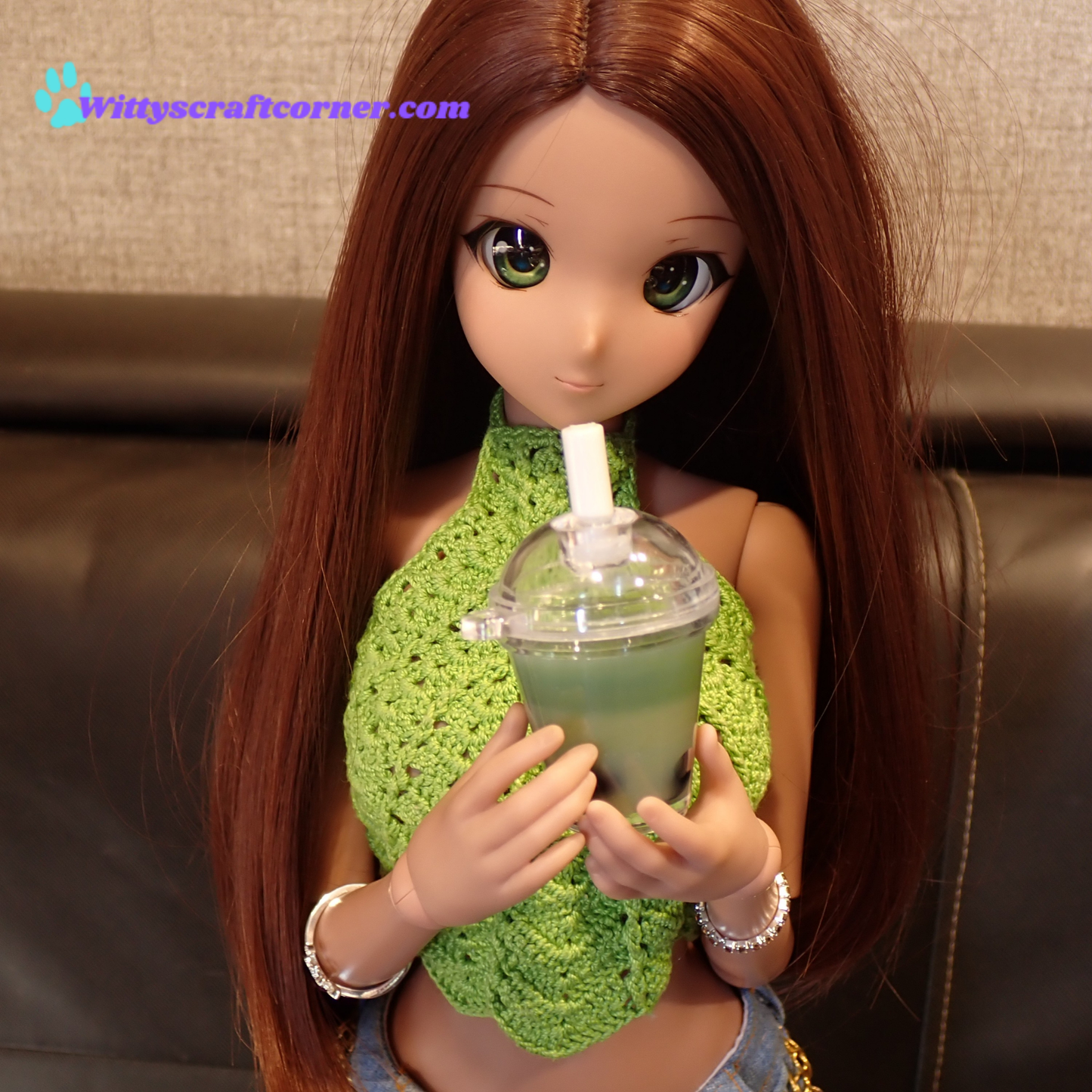 Smart doll Drink Green Honeydew boba