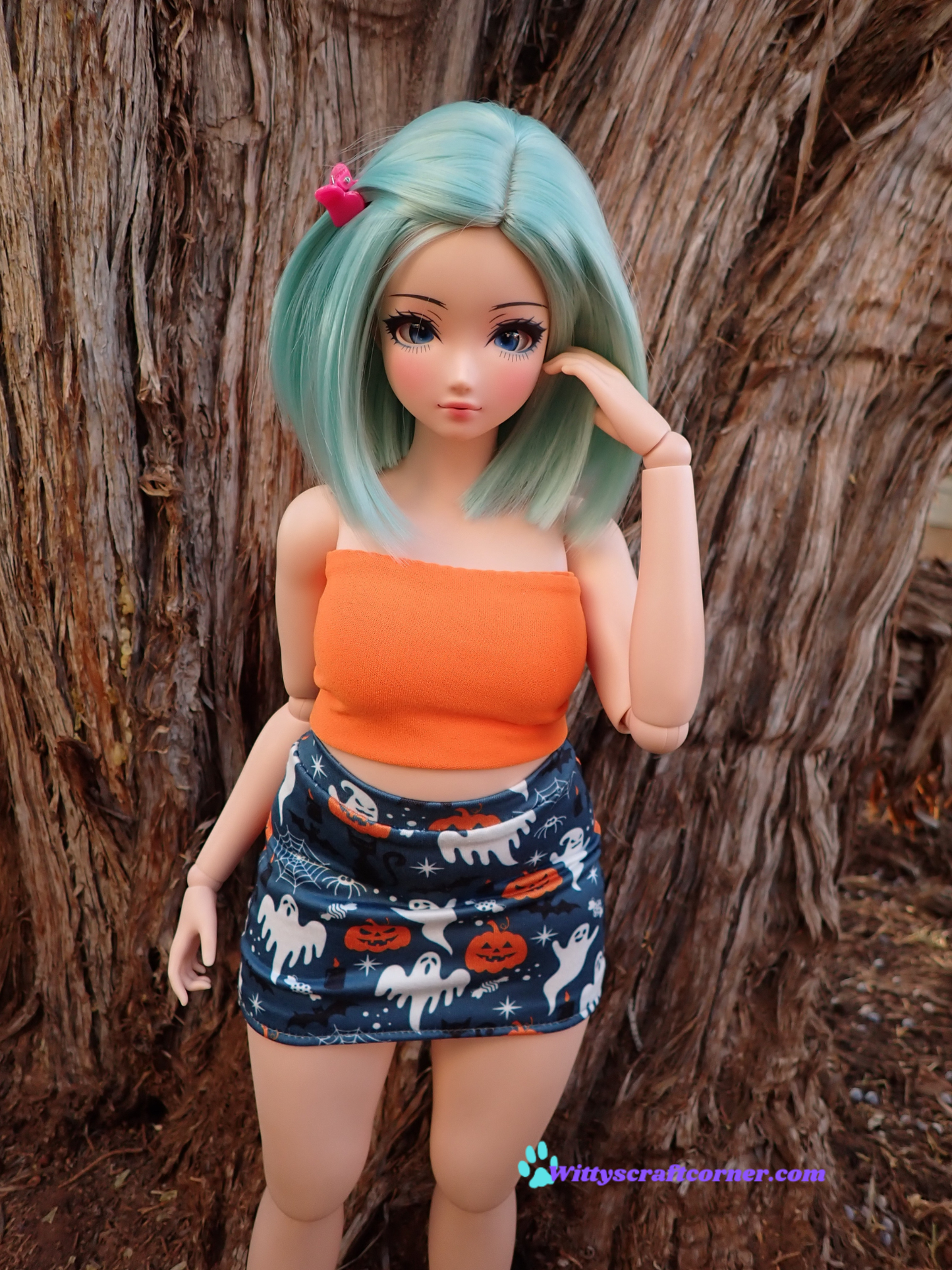 MADE TO ORDER Smart doll Classic or Pear Halloween skirt and tube top set