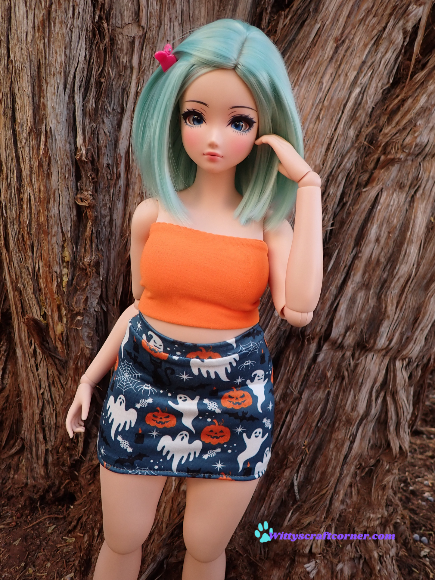 MADE TO ORDER Smart doll Classic or Pear Halloween skirt and tube top set
