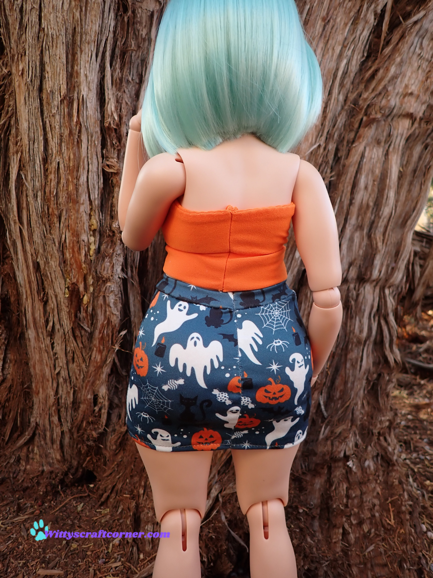 MADE TO ORDER Smart doll Classic or Pear Halloween skirt and tube top set