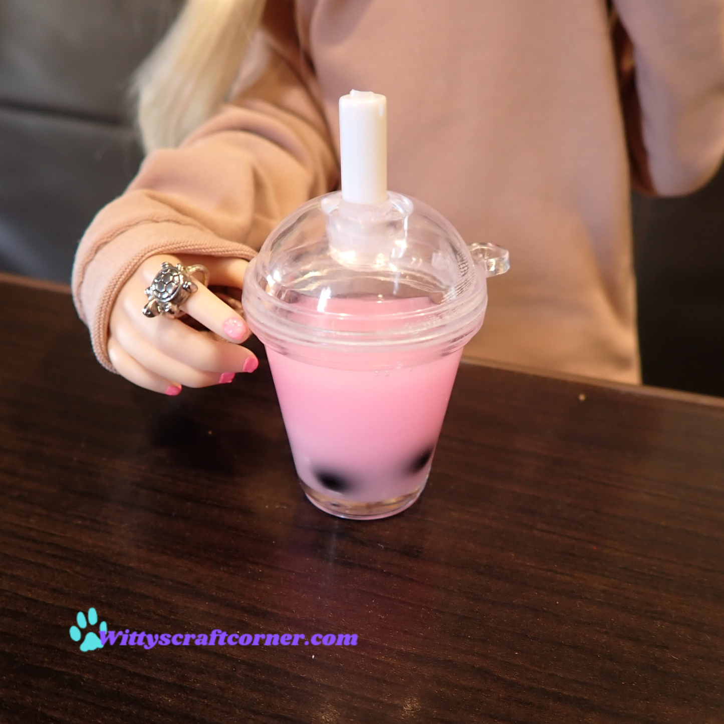 Smart doll Drink Sakura cherry blossom boba