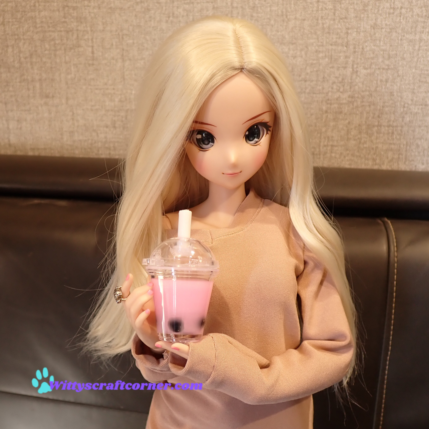 Smart doll Drink Sakura cherry blossom boba