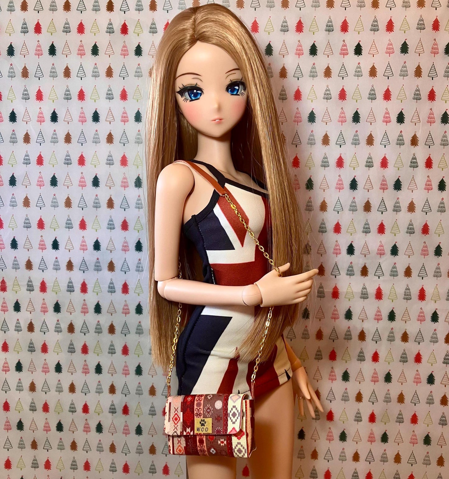 Smart doll purse brown southwestern style