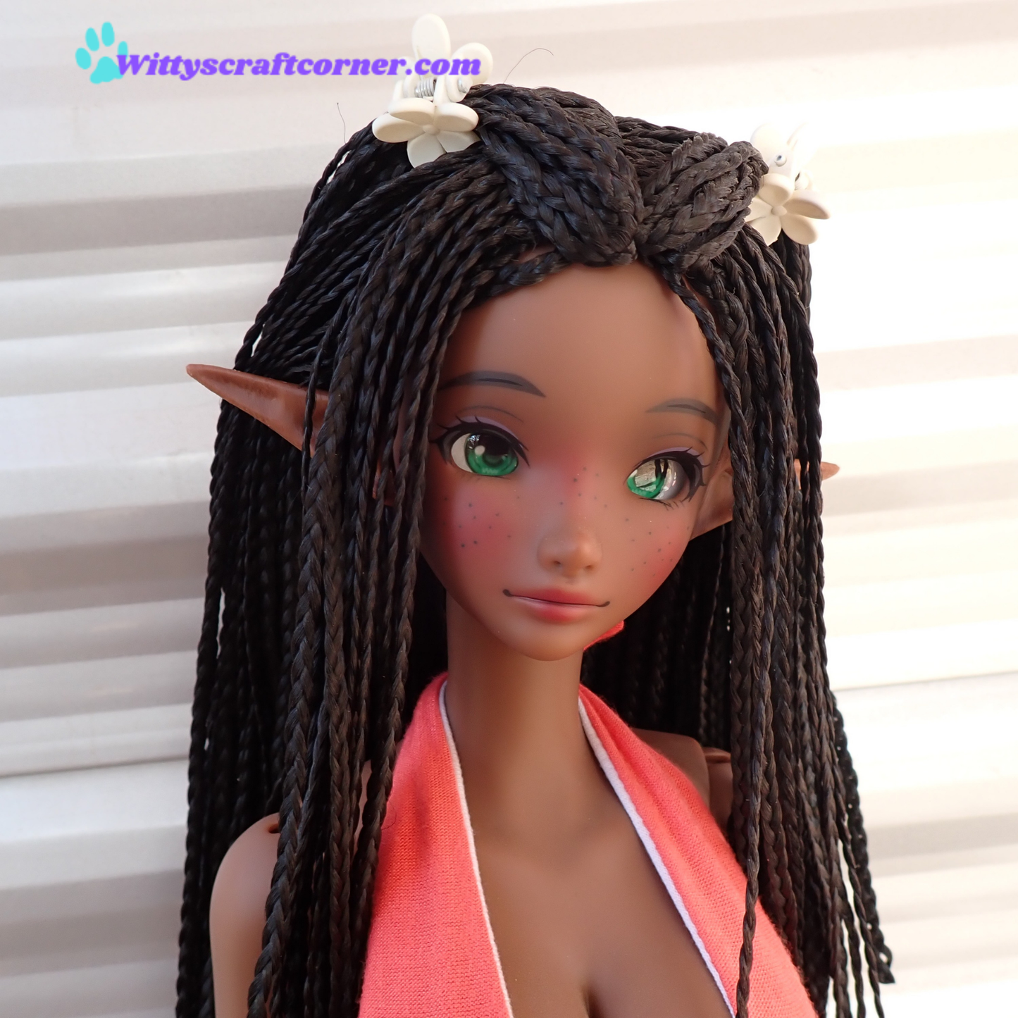 Smart doll elf ears Coffee 3D printed