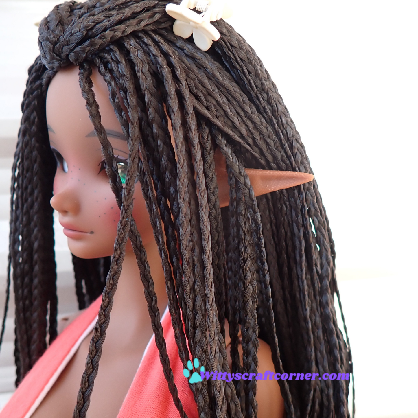 Smart doll elf ears Coffee 3D printed