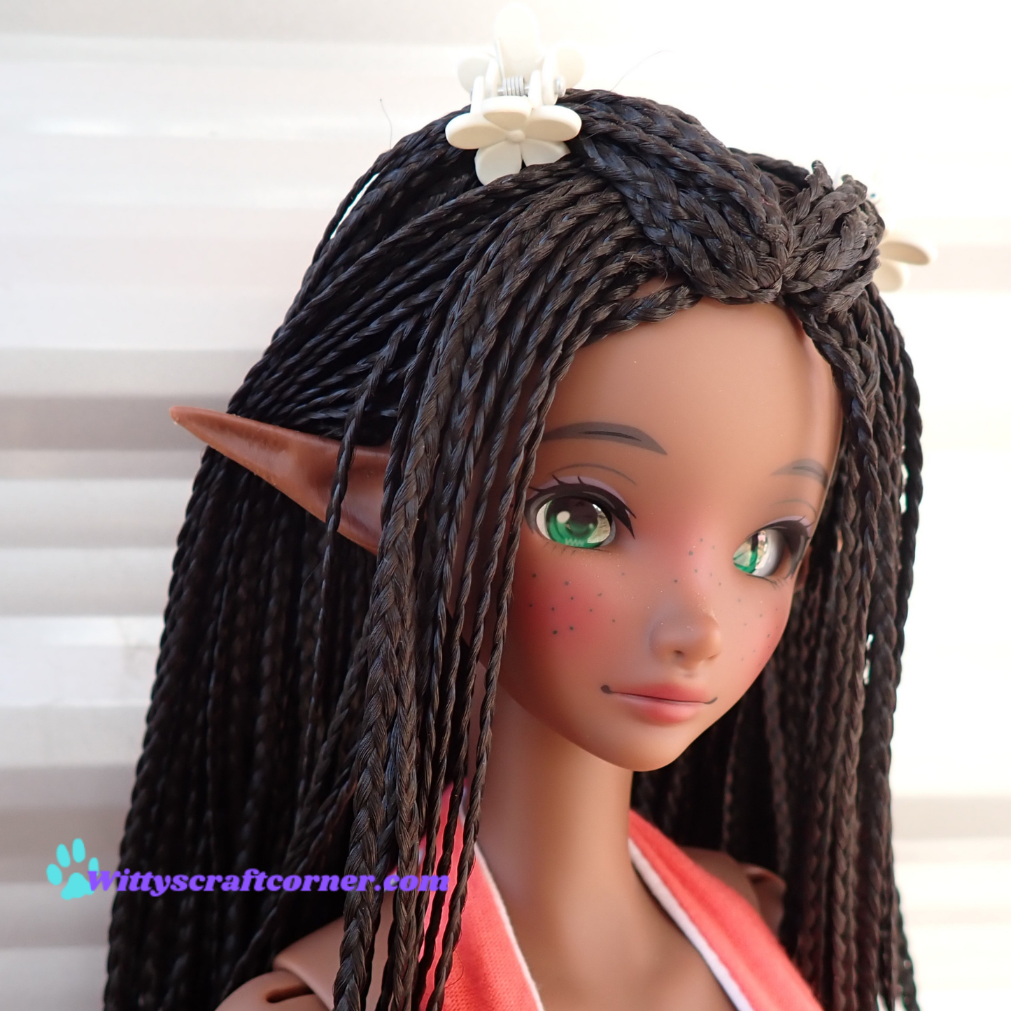 Smart doll elf ears Coffee 3D printed