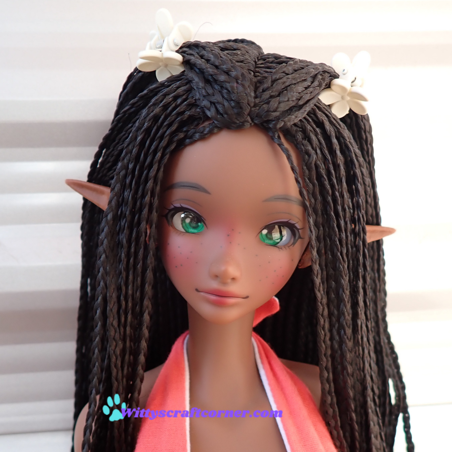 Smart doll elf ears Coffee 3D printed