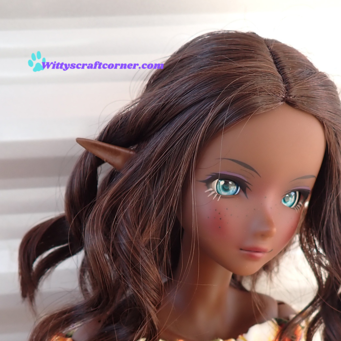 Smart doll elf ears Cocoa 3D printed