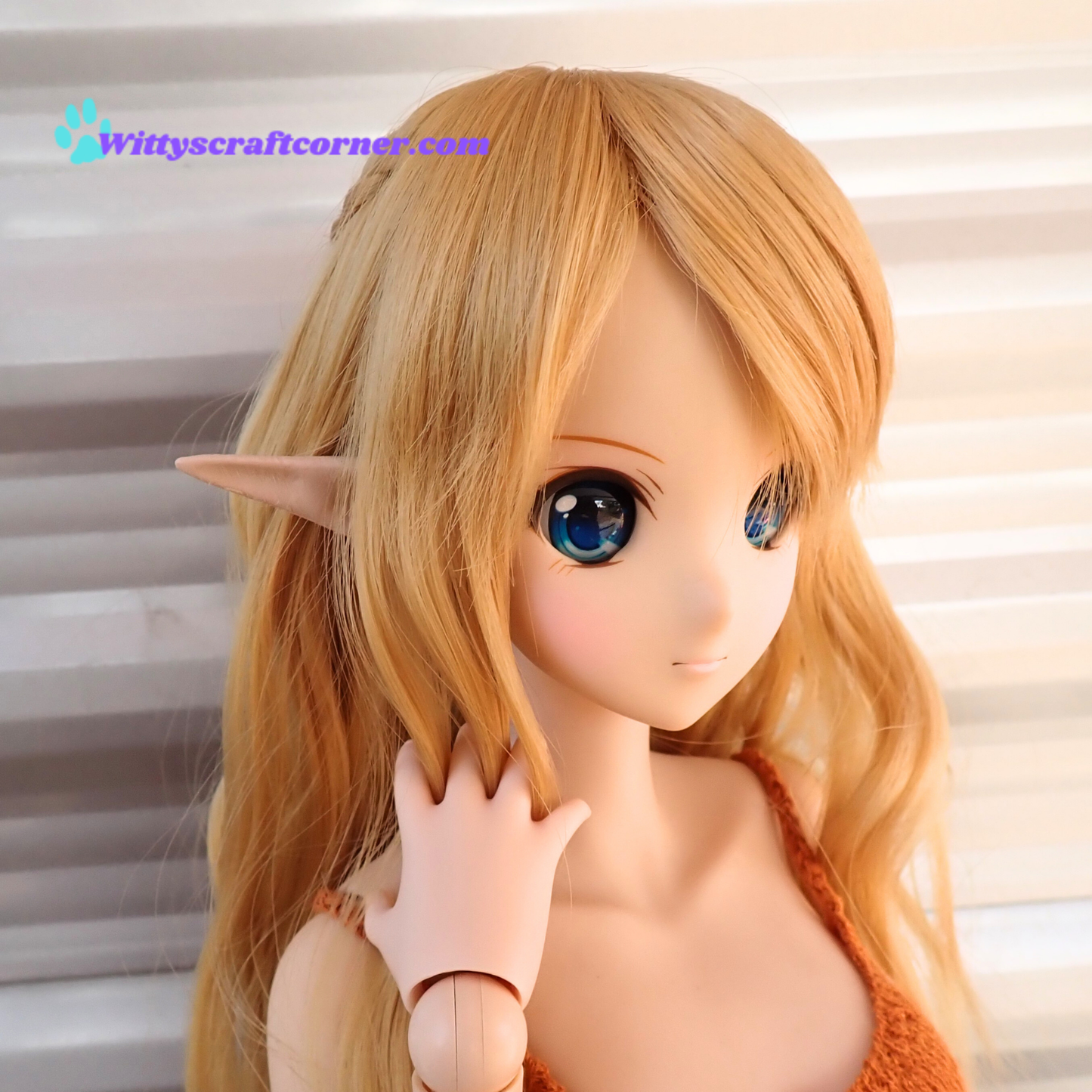 Smart doll elf ears Milk 3D printed