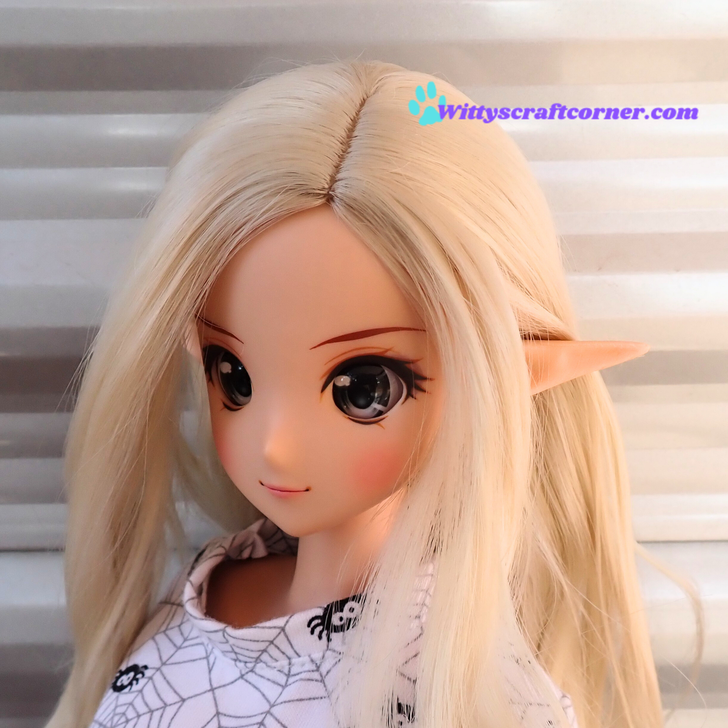Smart doll elf ears Cinnamon 3D printed