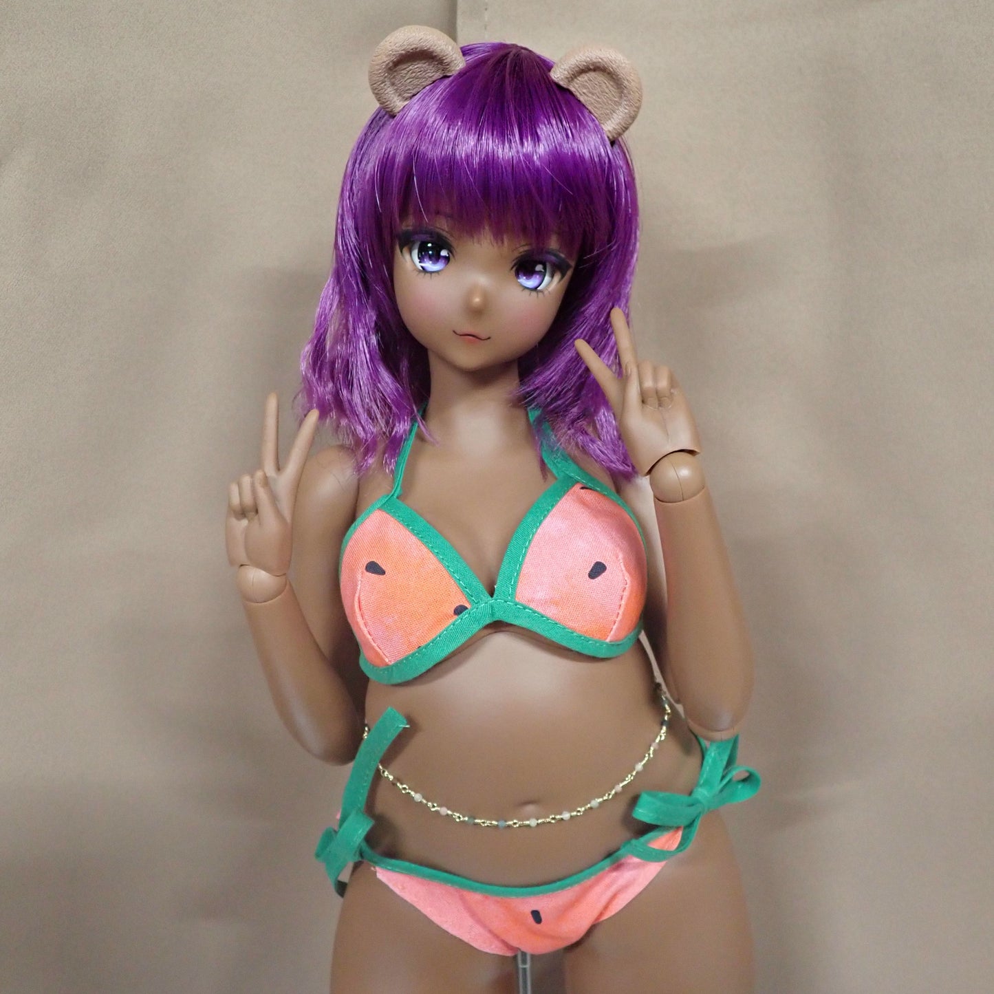 Smart doll watermelon bikini 2 piece swimsuit (Pear)