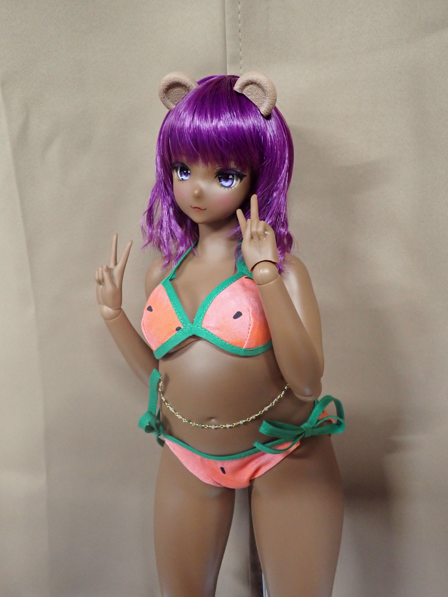 Smart doll watermelon bikini 2 piece swimsuit (Pear)