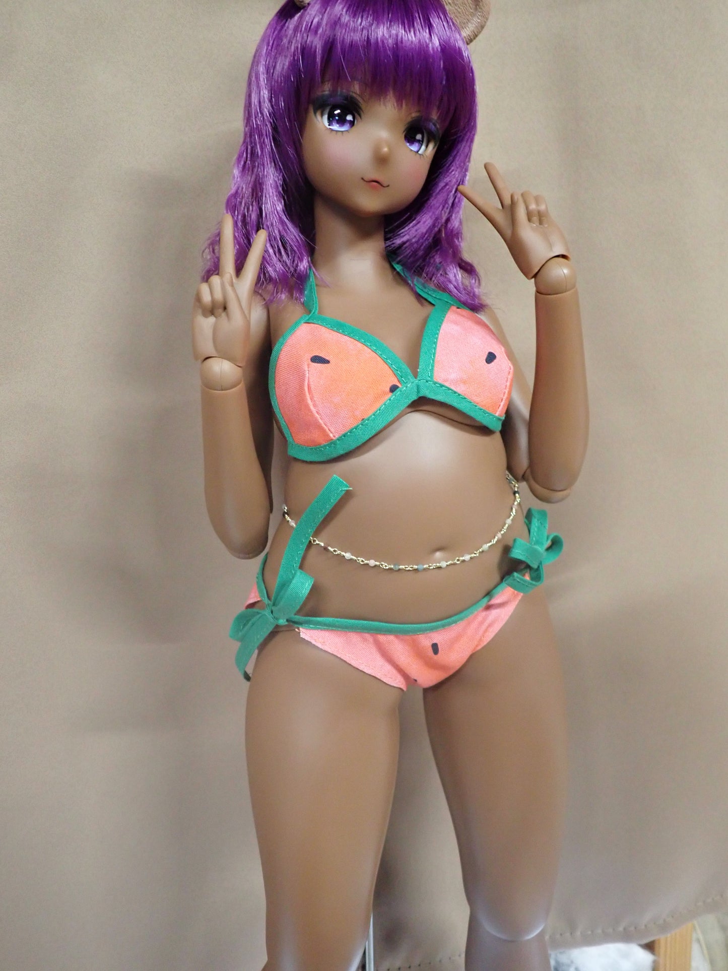 Smart doll watermelon bikini 2 piece swimsuit (Pear)