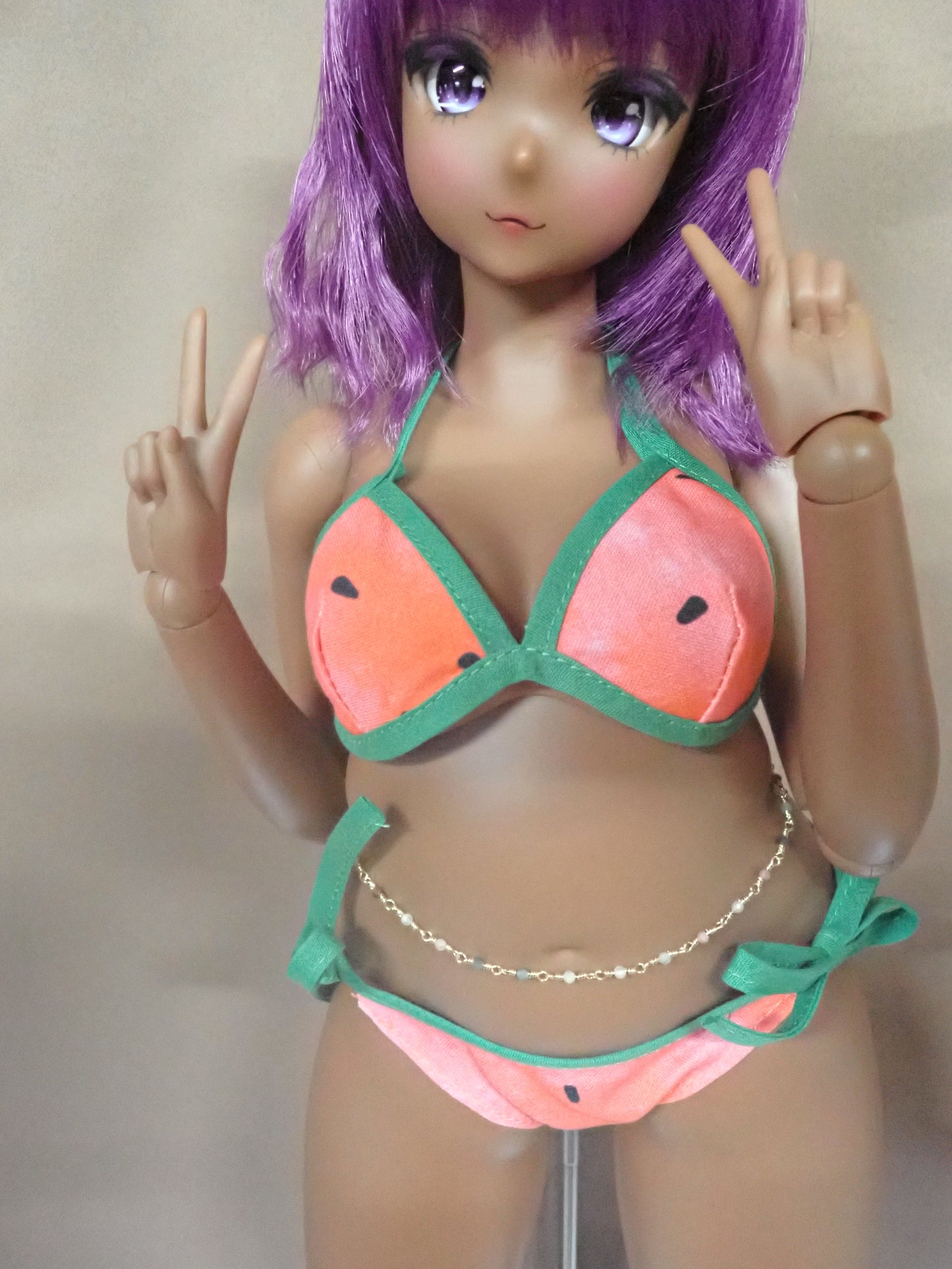 Smart doll watermelon bikini 2 piece swimsuit (Pear)