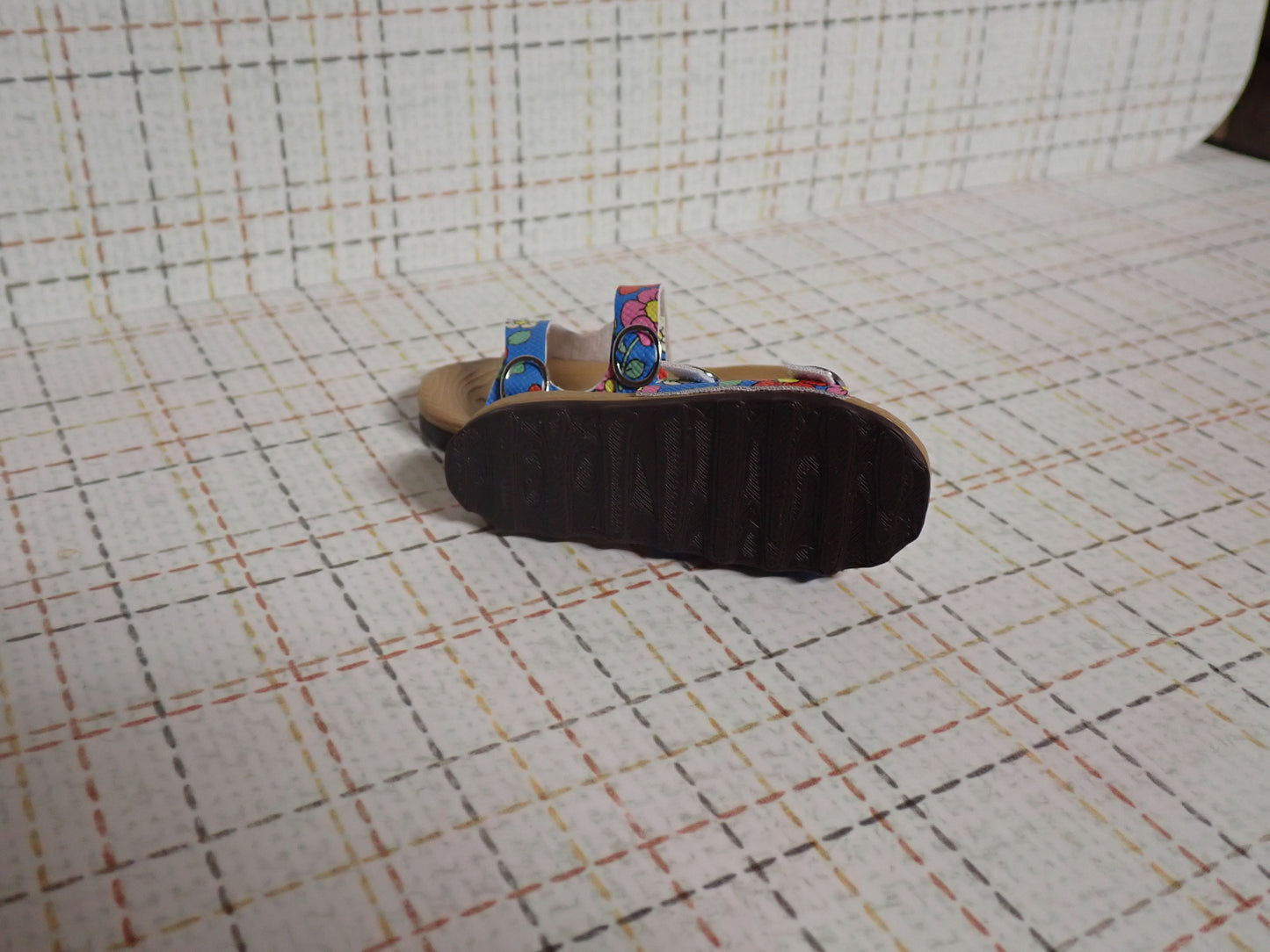 Smart doll cork bottom sandals blue floral (Girls)