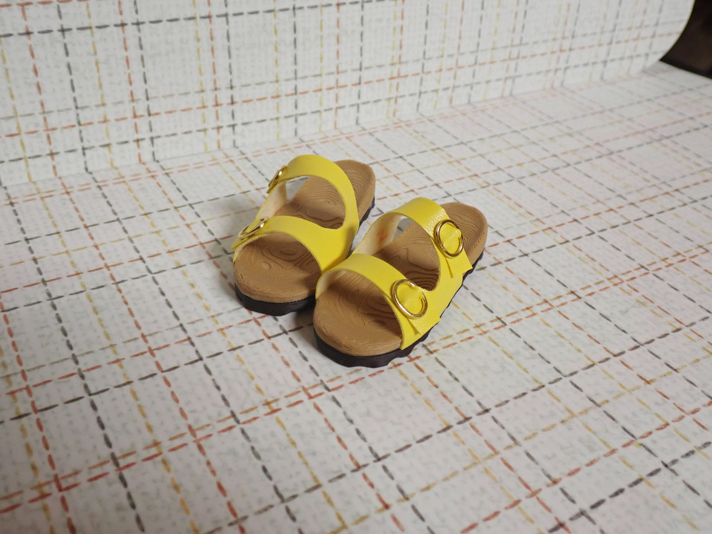 Smart doll cork bottom sandals yellow color (Girls)