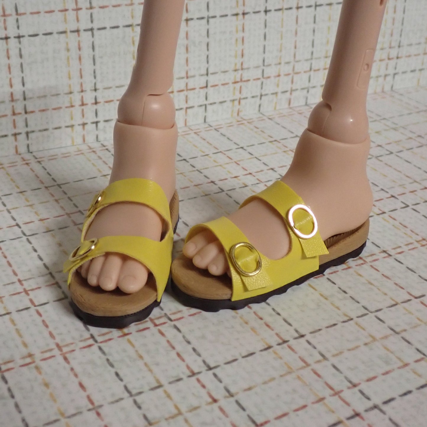 Smart doll cork bottom sandals yellow color (Girls)