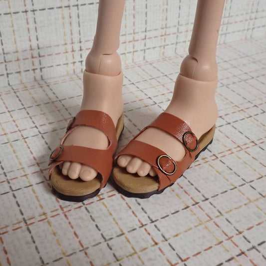 Smart doll cork bottom sandals burnt sienna color (Girls)