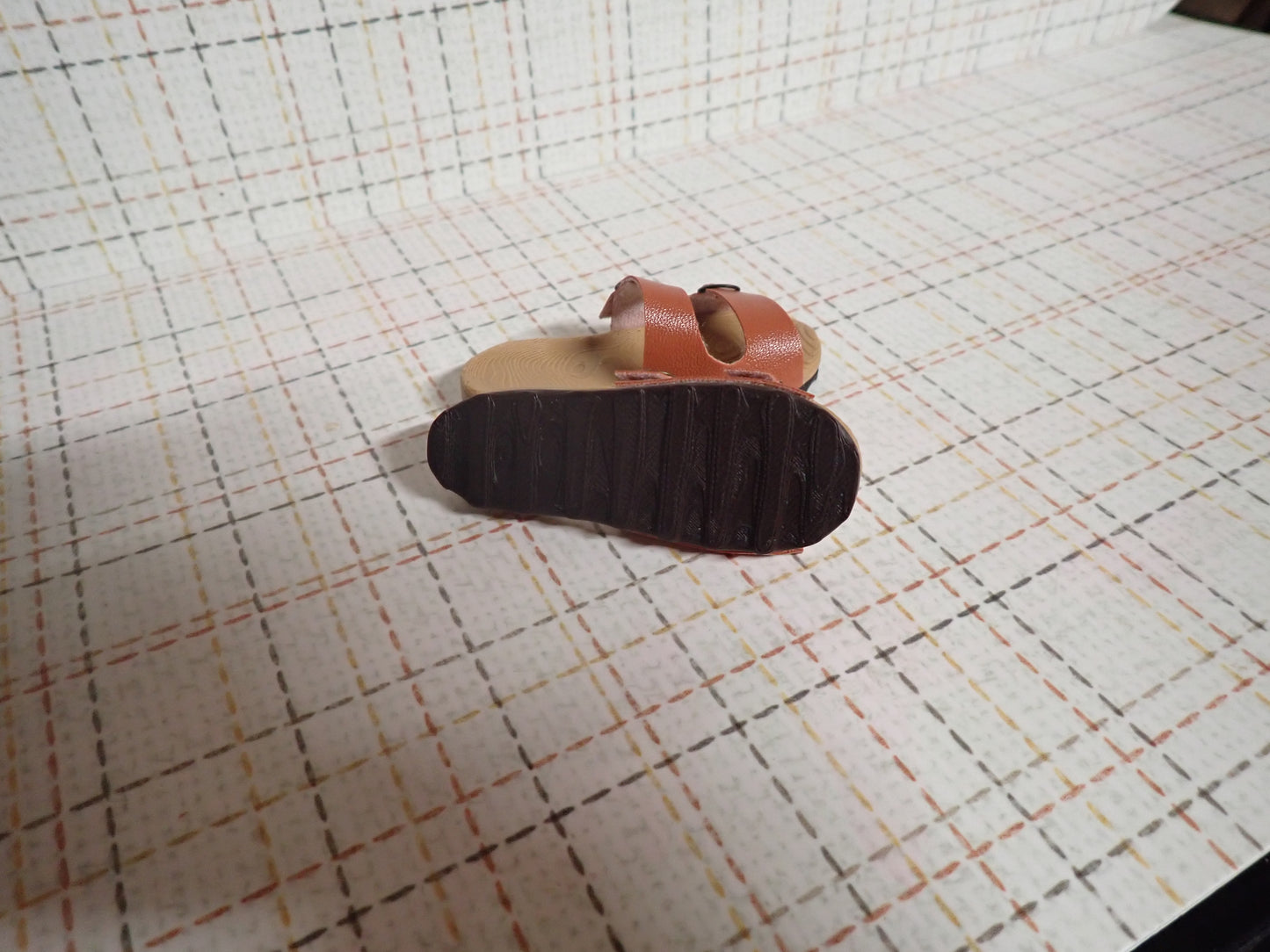 Smart doll cork bottom sandals burnt sienna color (Girls)