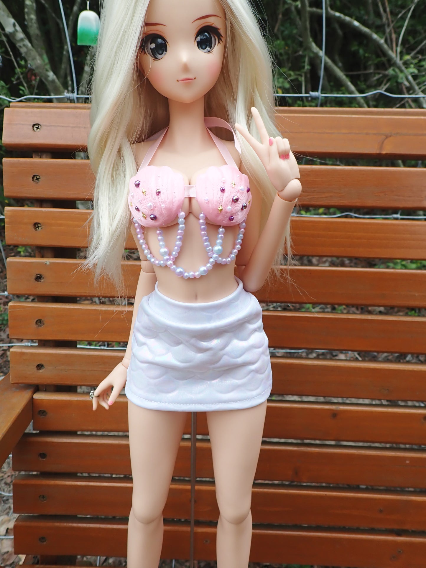 Smart doll mermaid outfit- Pink Opal (Classic)