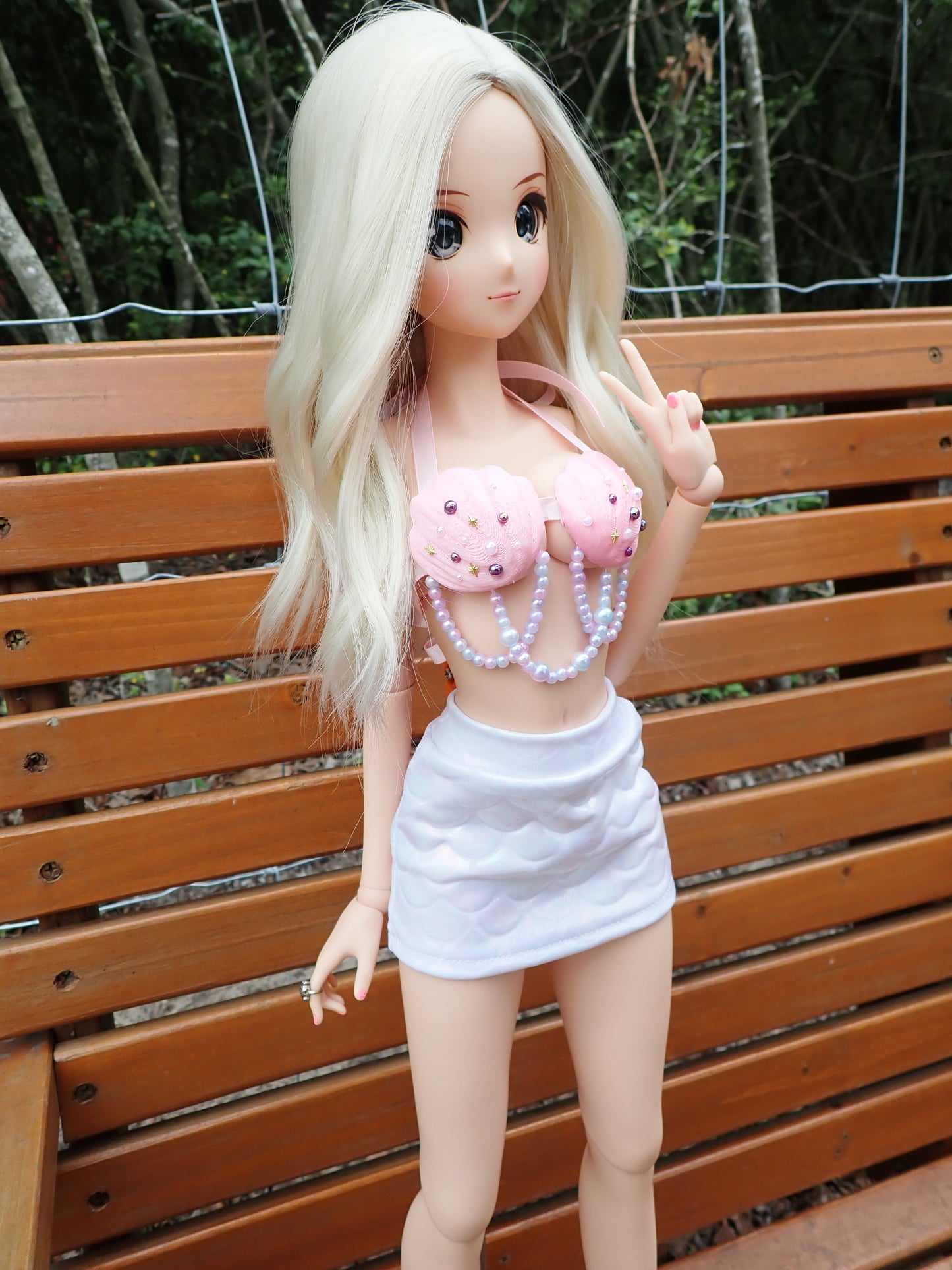 Smart doll mermaid outfit- Pink Opal (Classic)