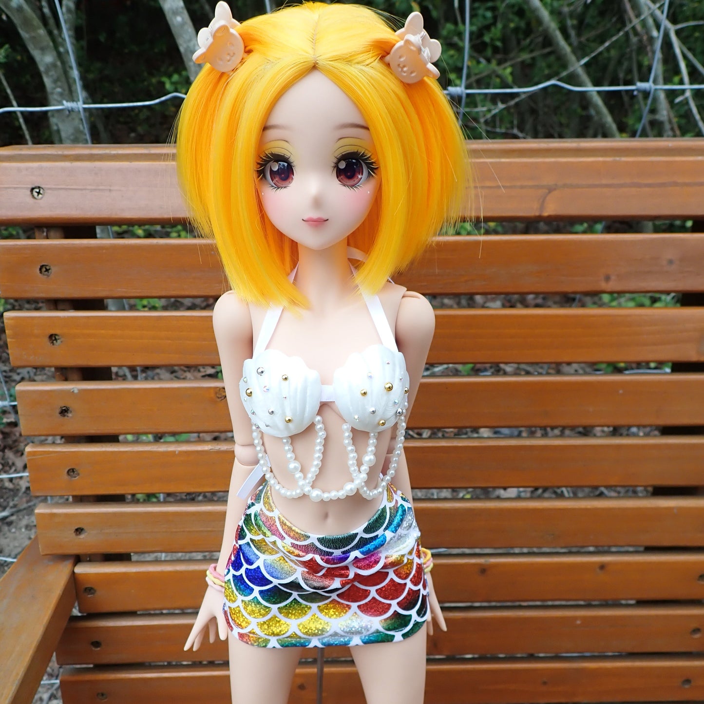 Smart doll mermaid outfit- Rainbow sparkle (Classic)