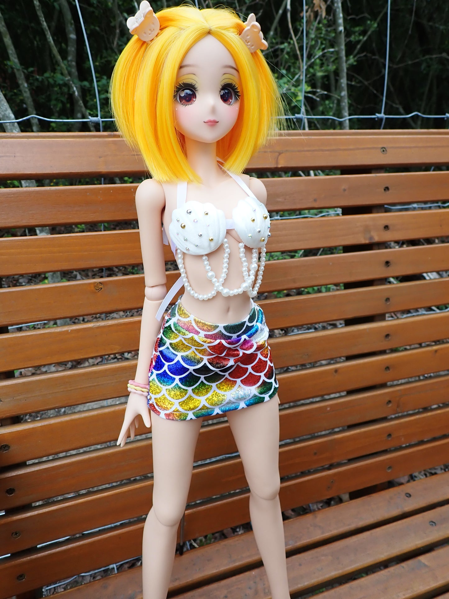 Smart doll mermaid outfit- Rainbow sparkle (Classic)