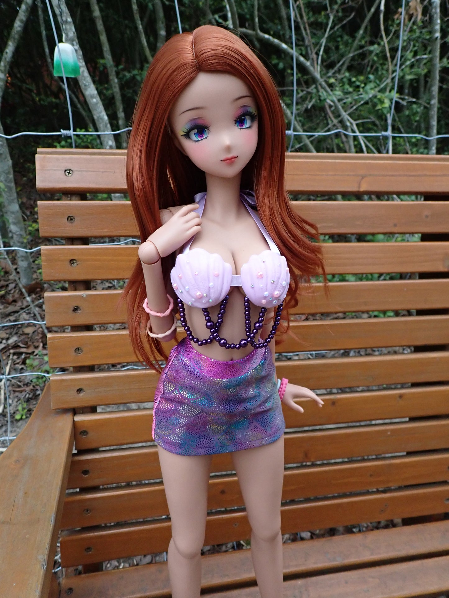 Smart doll mermaid outfit- Lilac glitter (Classic)