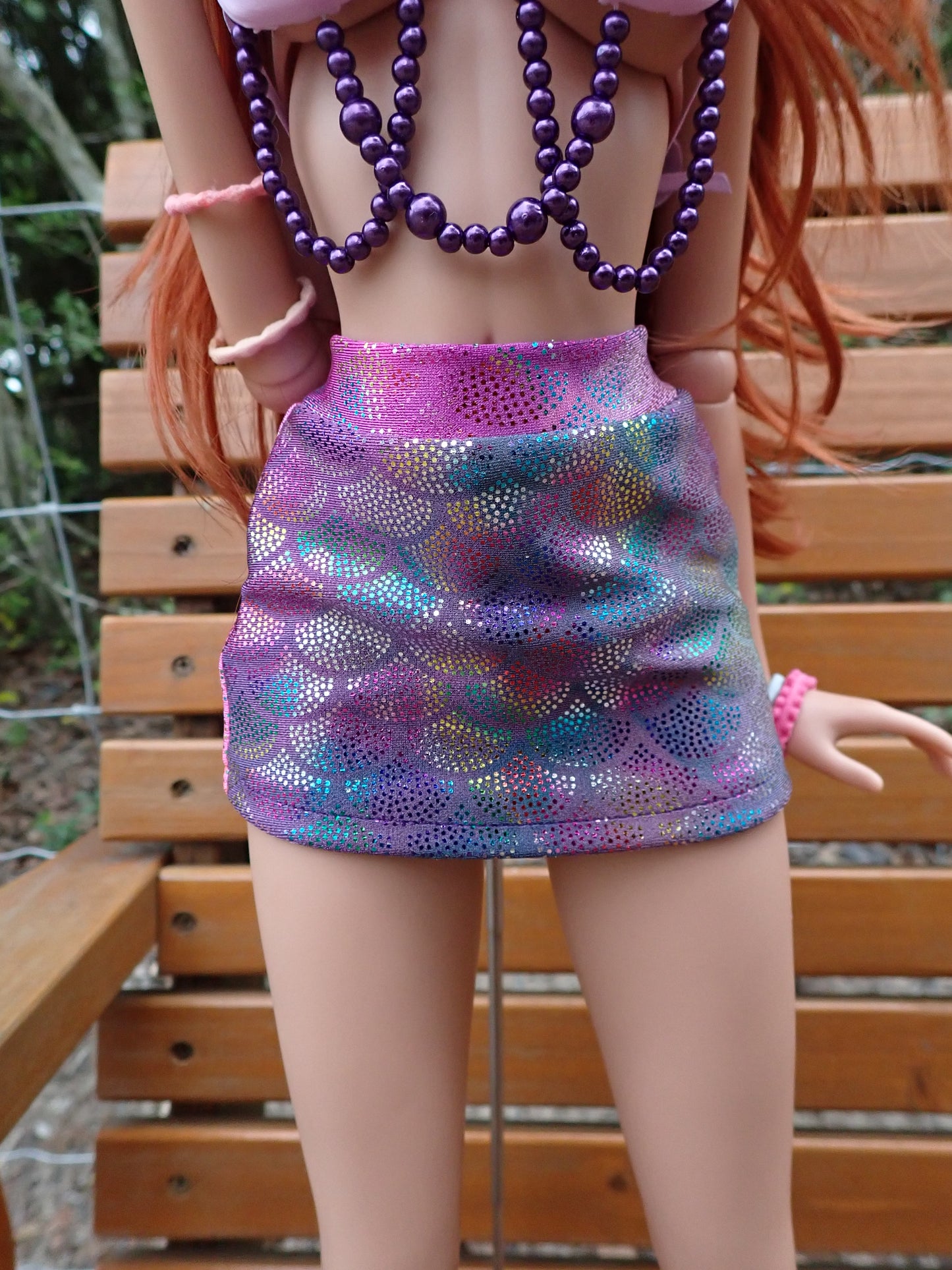 Smart doll mermaid outfit- Lilac glitter (Classic)