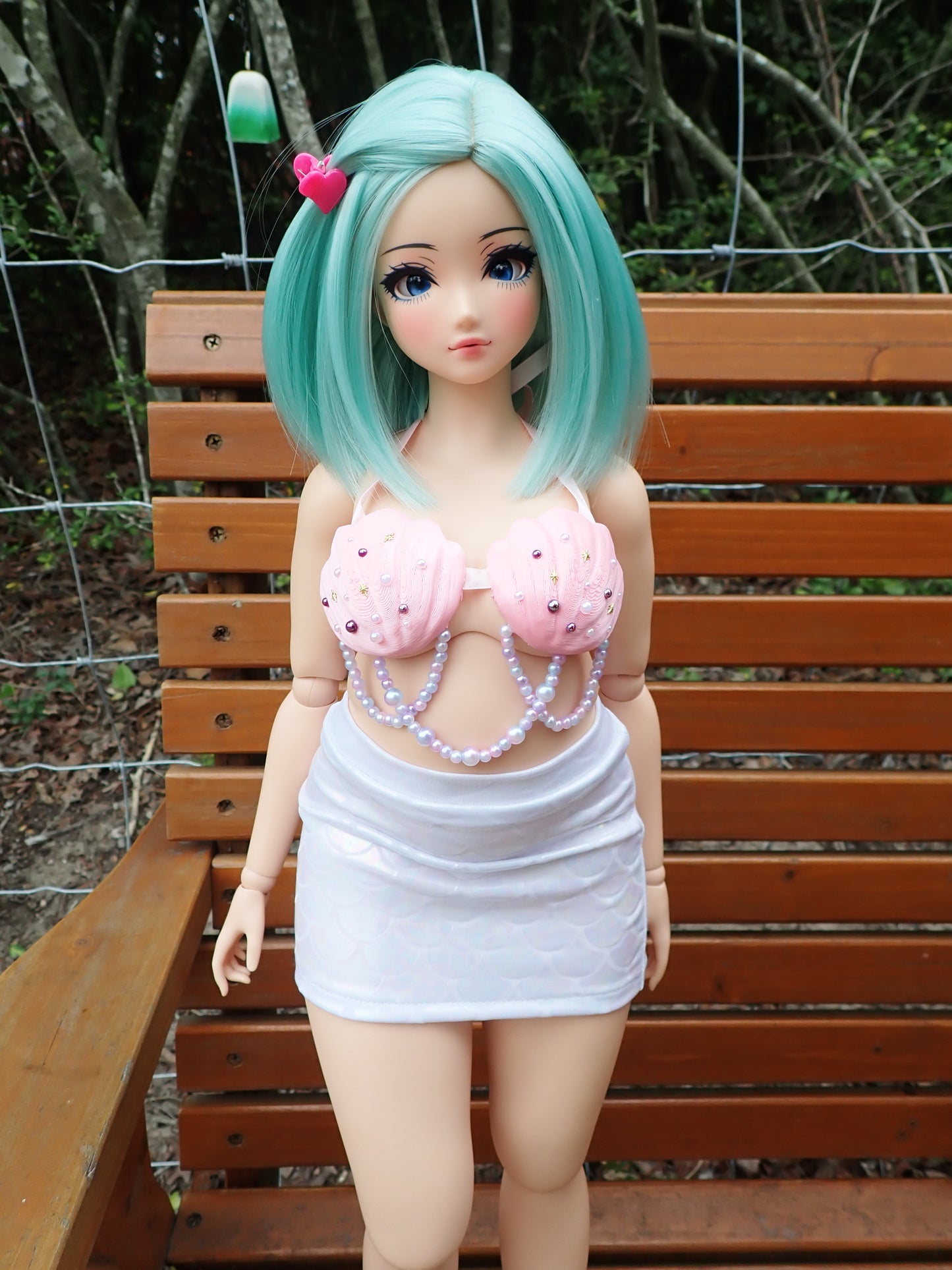 Smart doll mermaid outfit- Pink Opal (Pear)