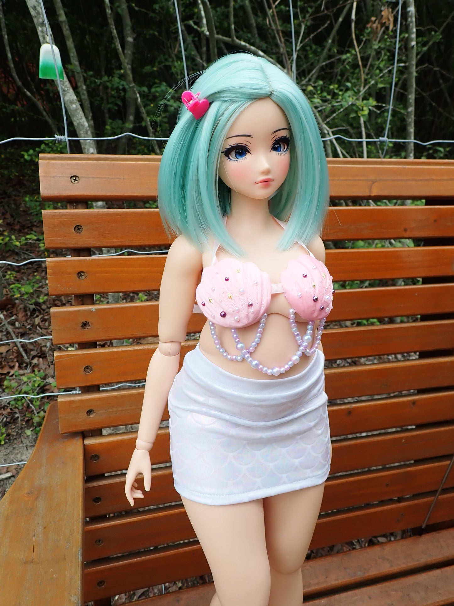 Smart doll mermaid outfit- Pink Opal (Pear)