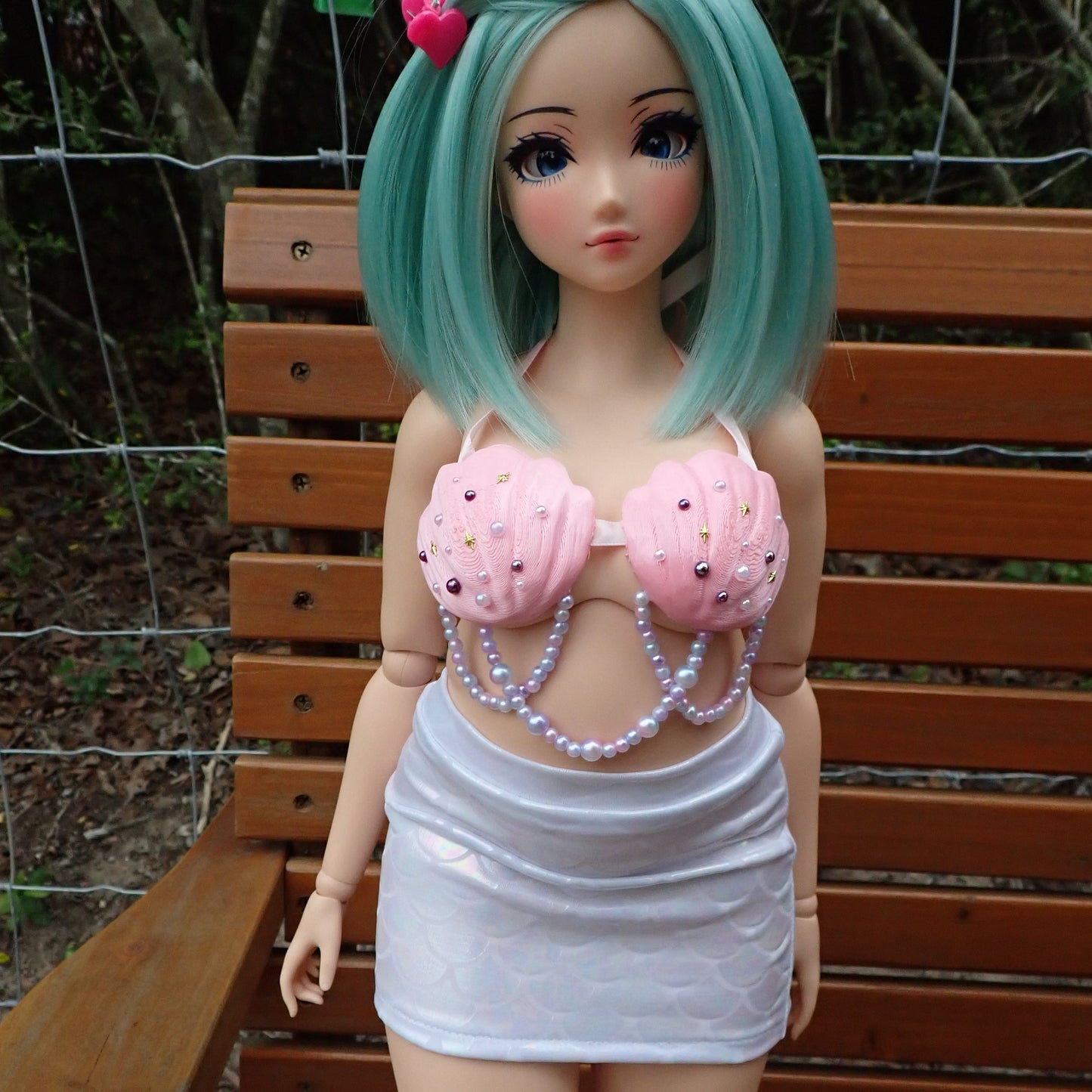 Smart doll mermaid outfit- Pink Opal (Pear)
