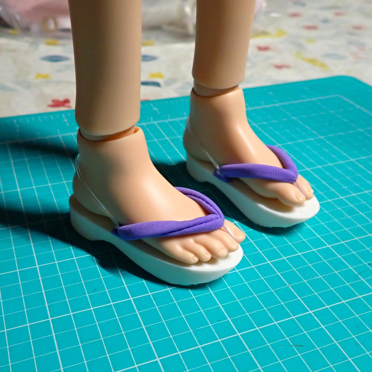 Smart doll girls kimono sandals lilac