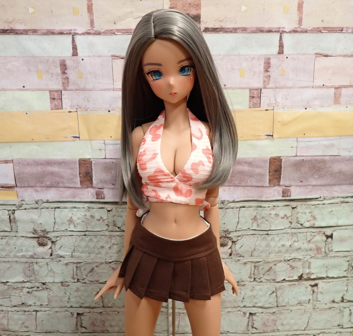 Smart doll Wrap Top Pink Leopard (Classic)