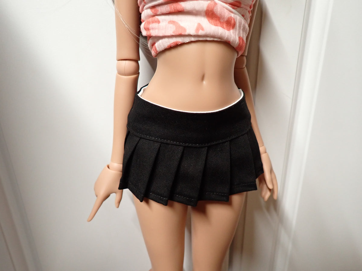 Smart doll Pleated Mini Skirt Black (Classic)