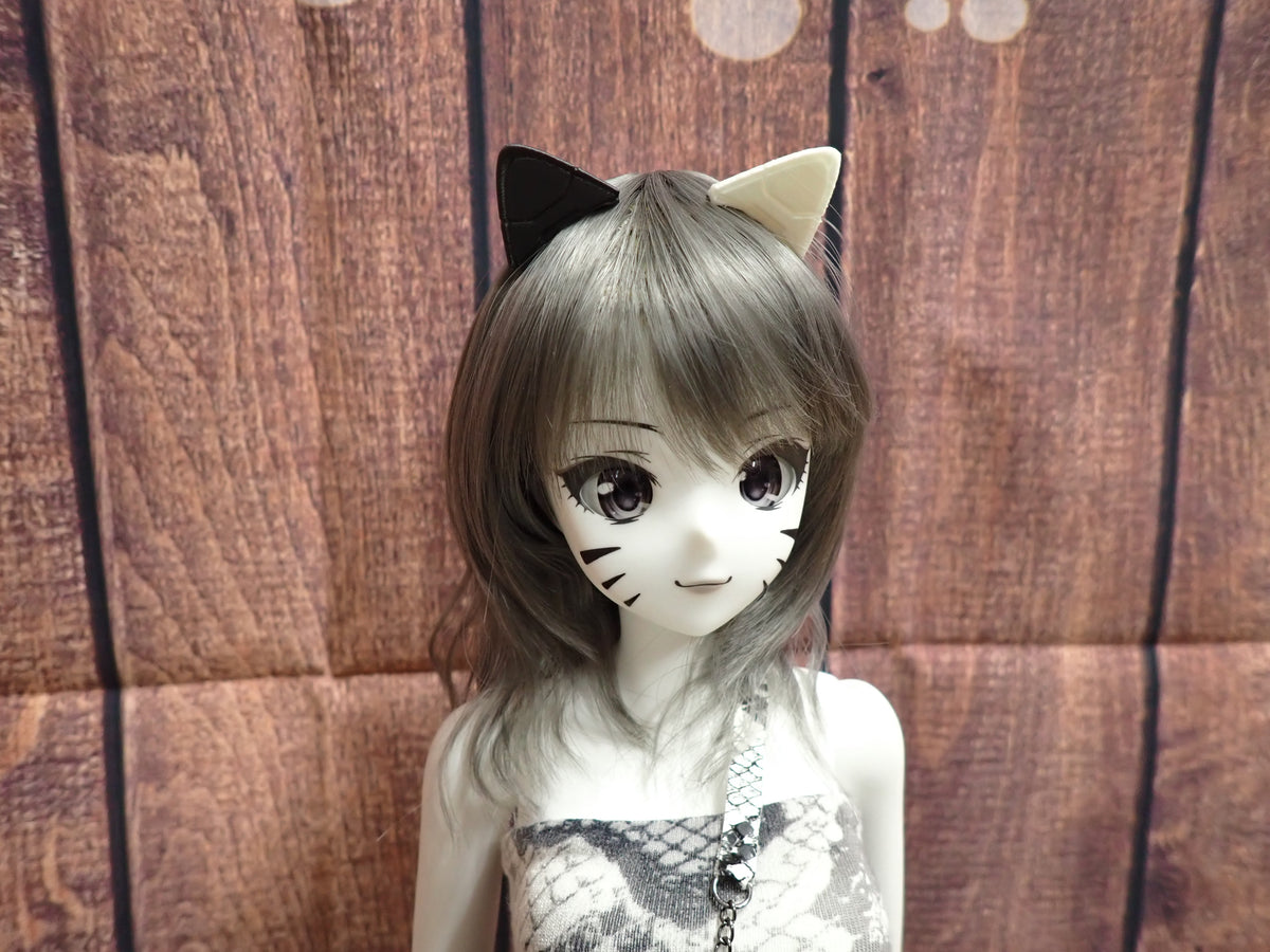 Smart doll Cyber Cat Ears (Black and White)