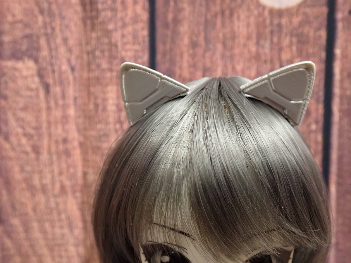 Smart doll Cyber Cat Ears (Silver Metallic)
