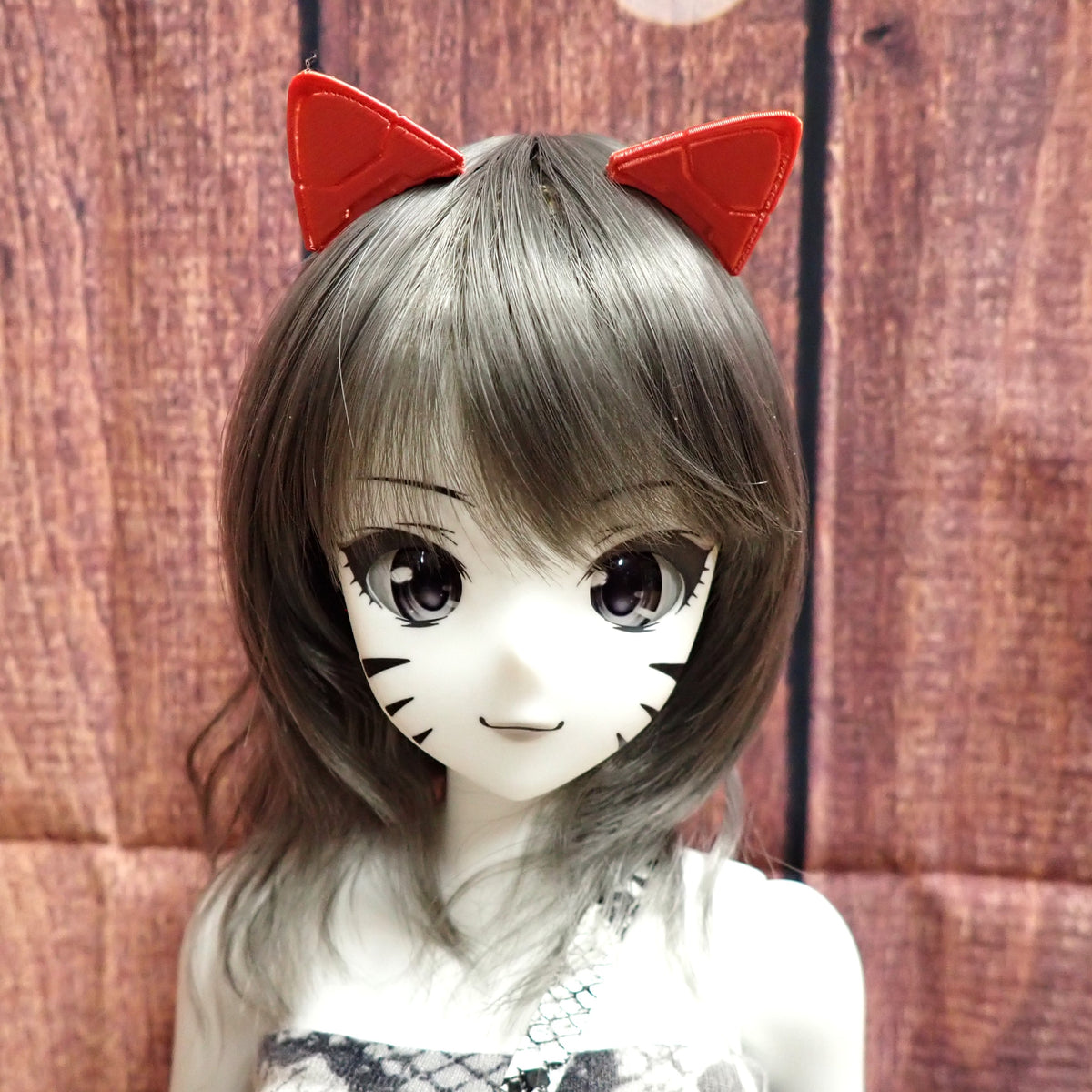 Smart doll Cyber Cat Ears (Red Metallic)