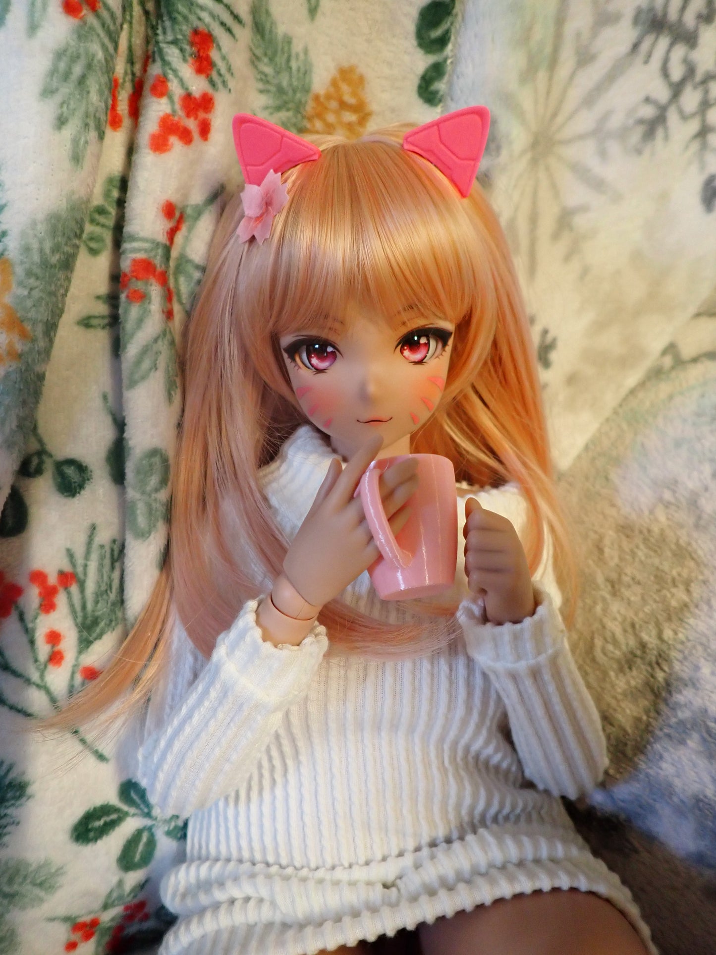 Smart doll 1/3 coffee cups 3D printed yellow gold pink red