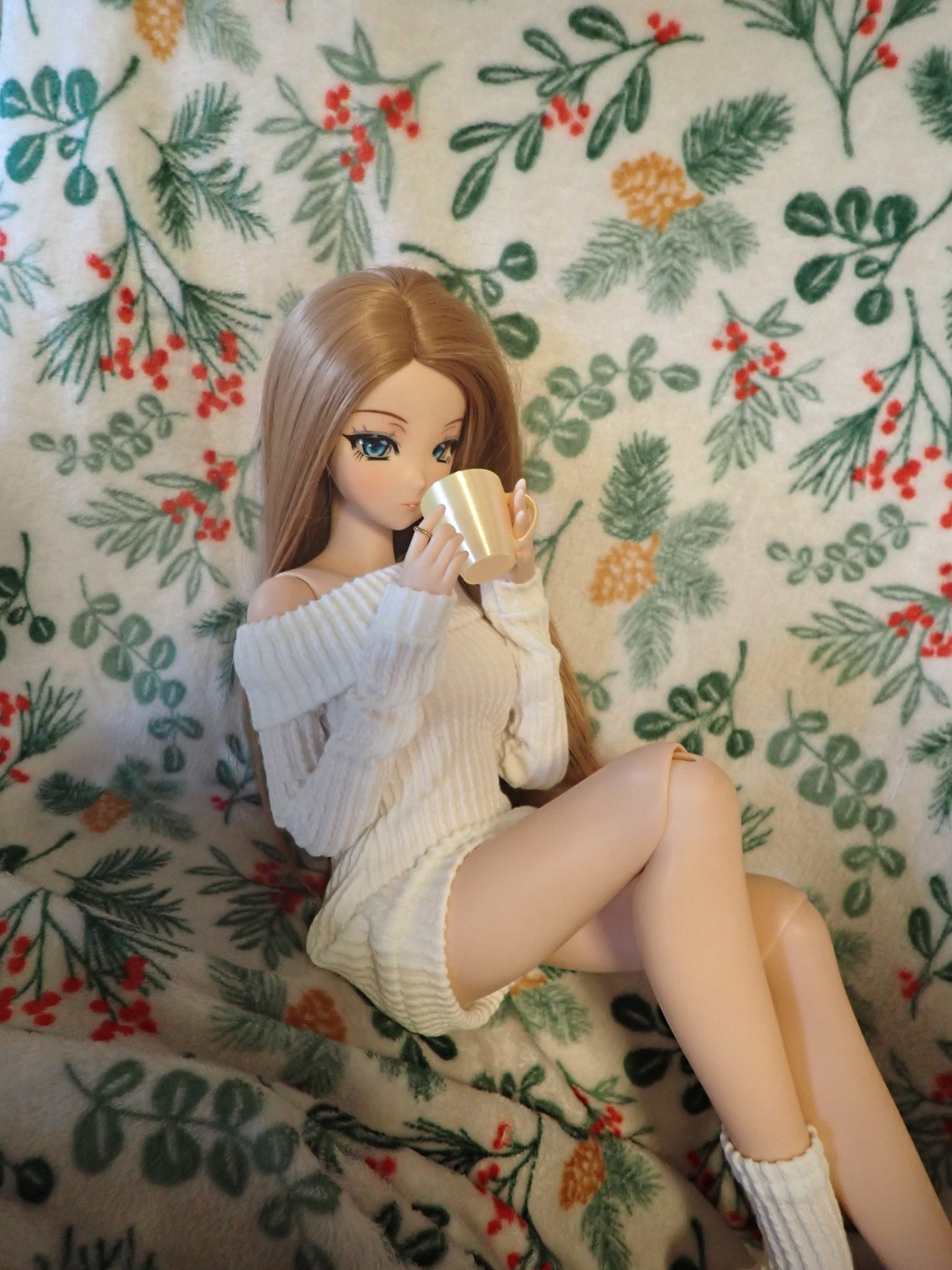 Smart doll 1/3 coffee cups 3D printed yellow gold pink red