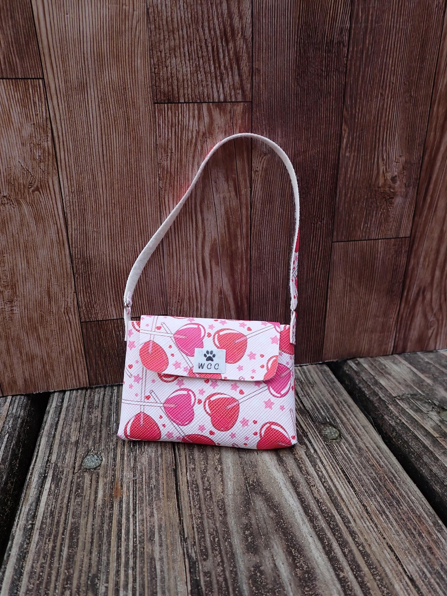 Smart doll Valentine's lollipop heart shoulder bag purse