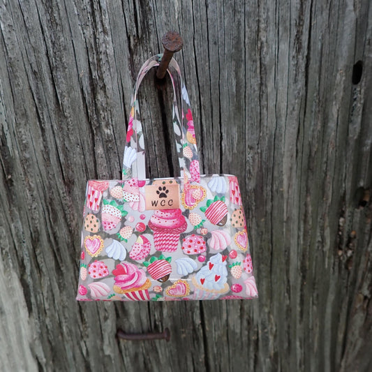 Smart doll clear cupcake sweets cookie print purse