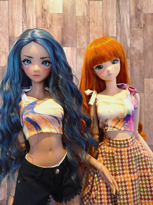 Smart doll Classic Tie strap top colorful swirl